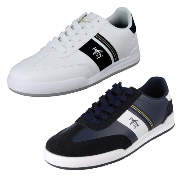 Penguin Mens Penguin Lace Up Casual Trainers Gaz