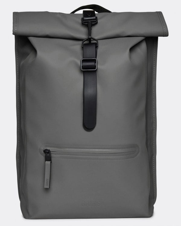 Rains Unisex Rolltop Rucksack - 13 Grey