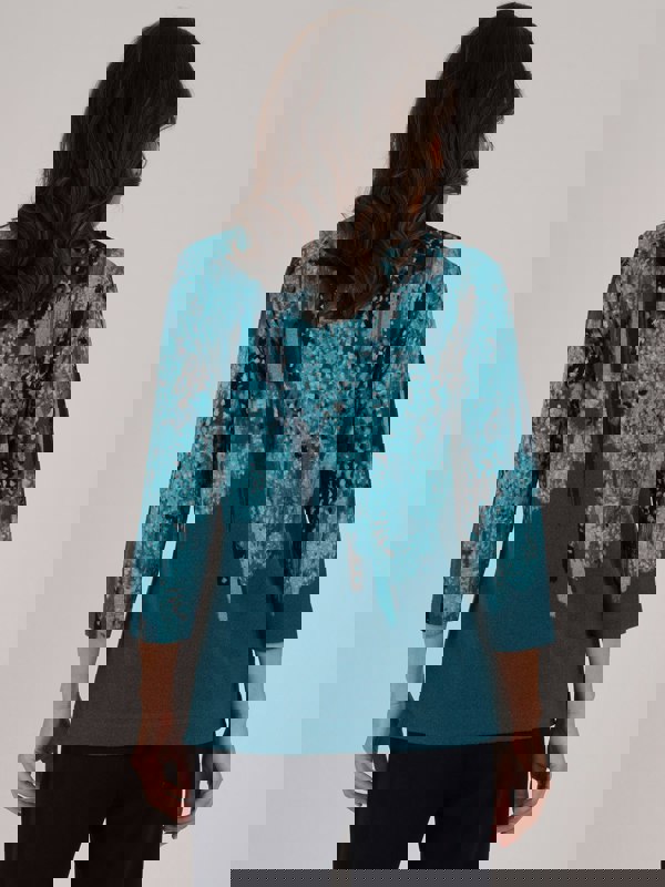 TIGI-Wear Splash Border Print Top