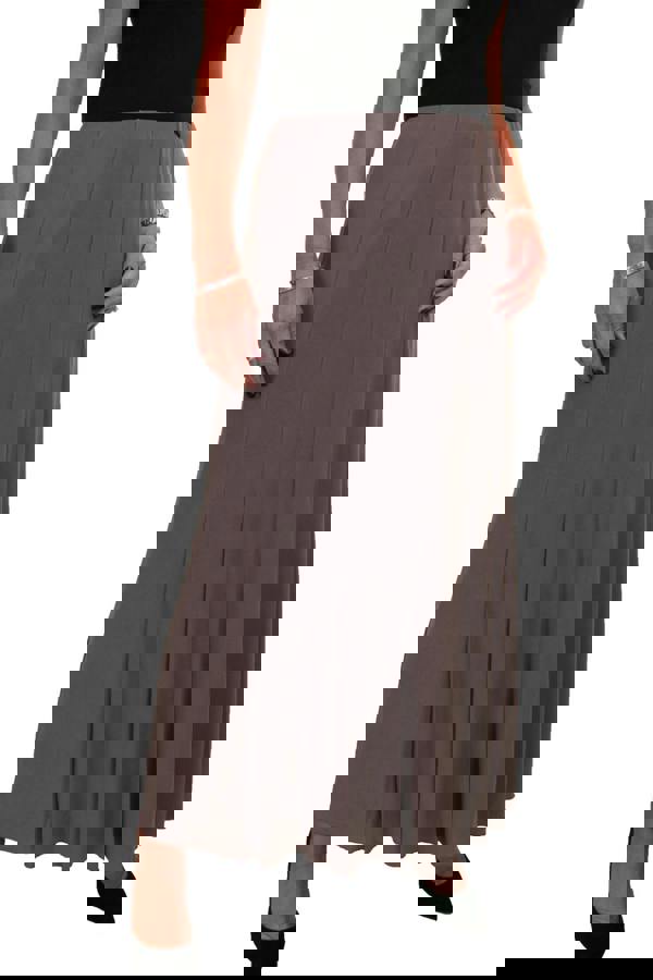 Paulo Due Women's Panelled 38" Elastic Waist Maxi Skirt