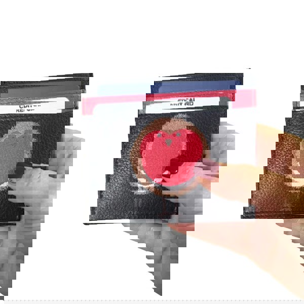 Mala Leather Bobbie Robin Bird RFID Card Holder with Zip