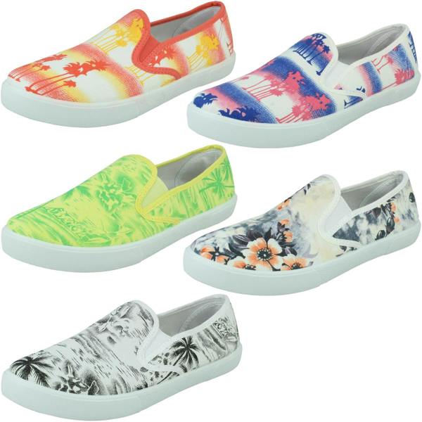 Spot On Ladies Spot On Beach Style Pumps F80086