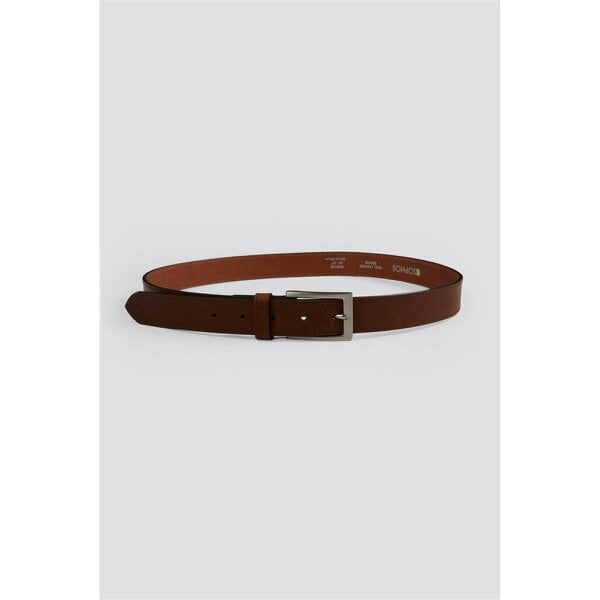 Limehaus Holt Brown Leather Belt
