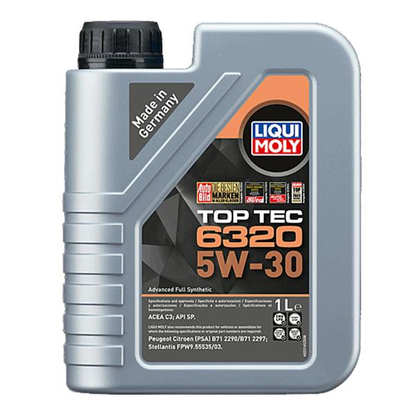 Liqui Moly Top Tec 6320 5W-30 Fully Synthetic ACEA C3 FPW9.55535/03