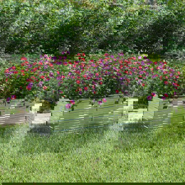Berkfield Garden Raised Bed 160x80x45 cm Galvanized Steel Silver