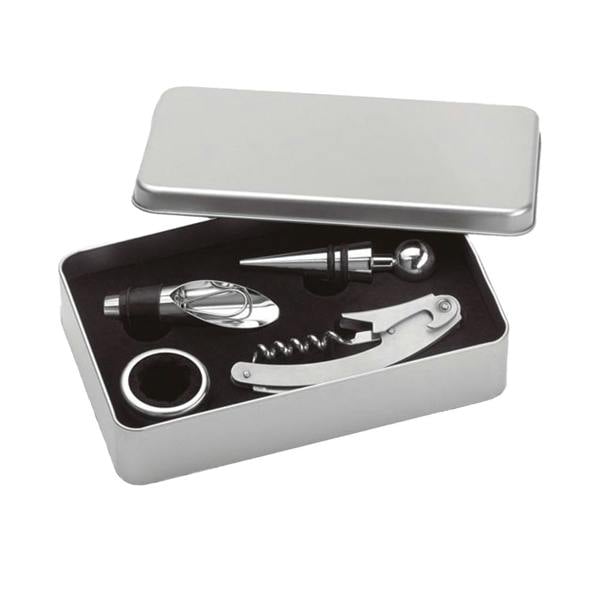 MidOcean Winory Wine Set - Matt Silver - 