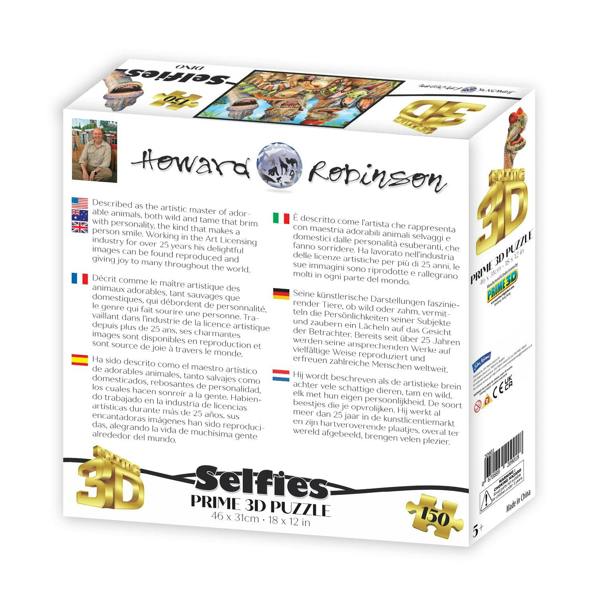 Prime 3D Puzzles Prime 3D Howard Robinson Dinosaur Selfie 150 Piece Puzzle
