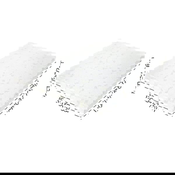 Lavio Mattress Topper Memory Foam Double Dual Layer Pressure Relief Anti Slip