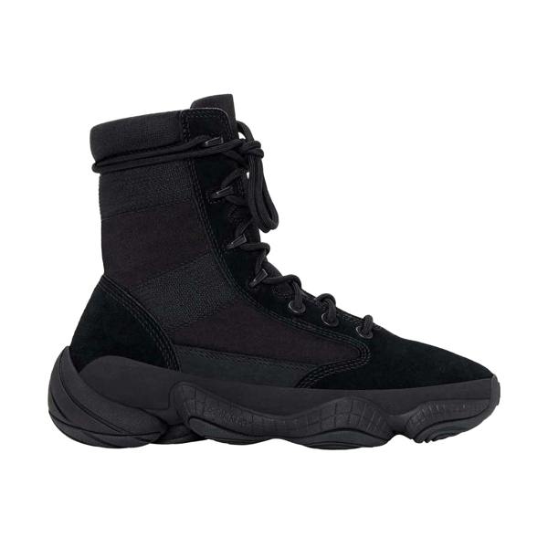 Yeezy Mens 500 Suede High-top Ankle Boots - Black - 