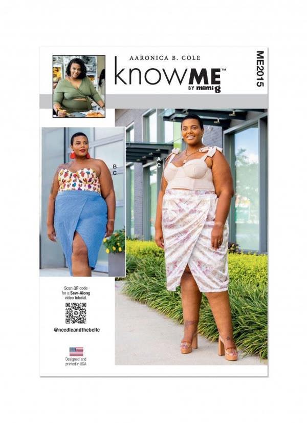 Know Me Sewing Pattern 2015, Tops, Corsets, Skirts for Women, FG (16W-18W-20W-22W-24W-26W) - Intermediate