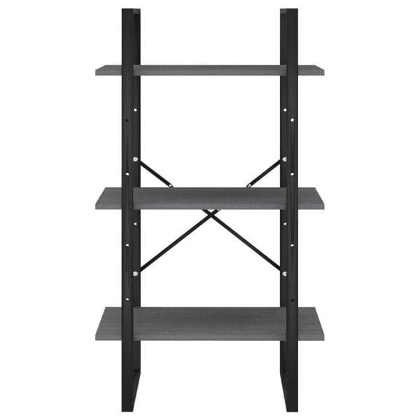 Berkfield Storage Shelf Grey 60x30x105 cm Solid Pine Wood