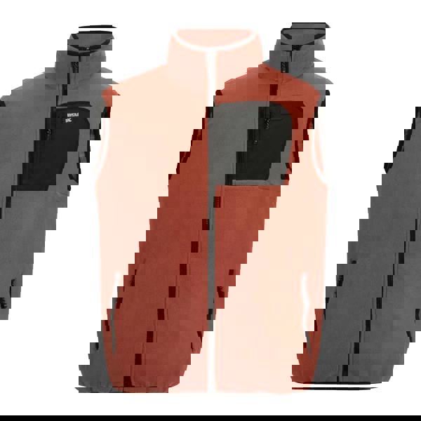 Regatta Professional Mens Frankie Fleece Gilet - Brick/Black