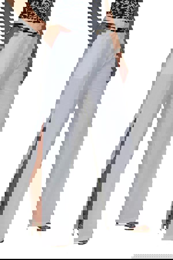 Paulo Due Women's Side Split Wide Leg Occasion Trousers