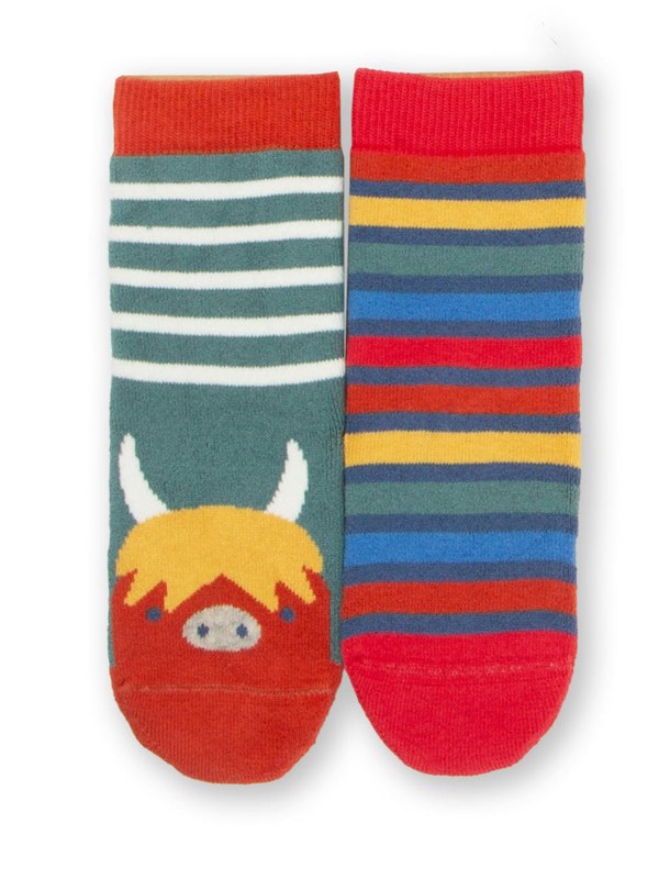 Kite Boys Organic Lunar Ox Grippy Socks