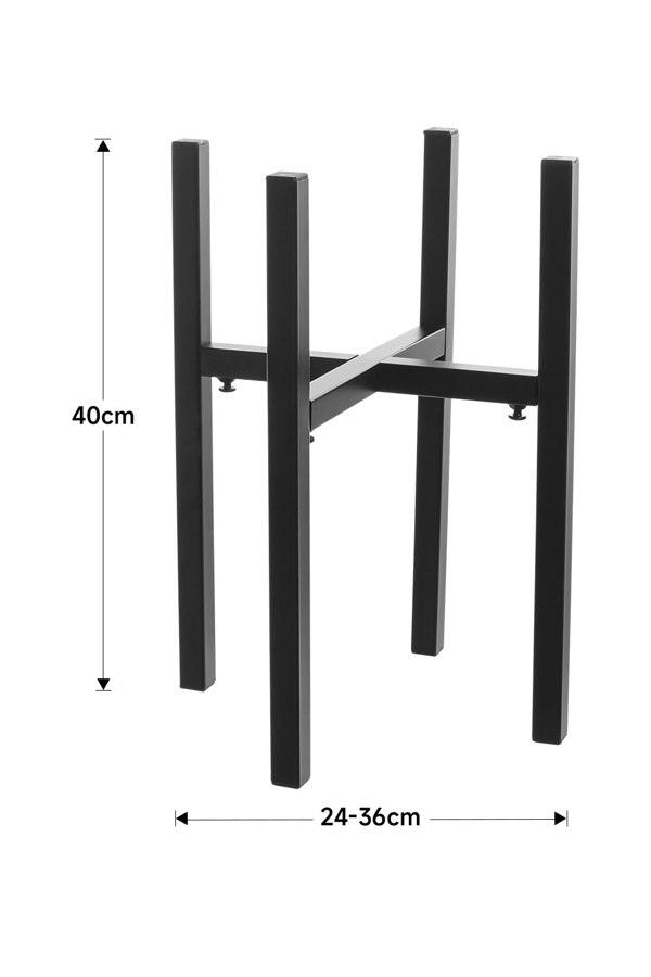 Living and Home Adjustable Metal Plant Stand Flower Pot Holder