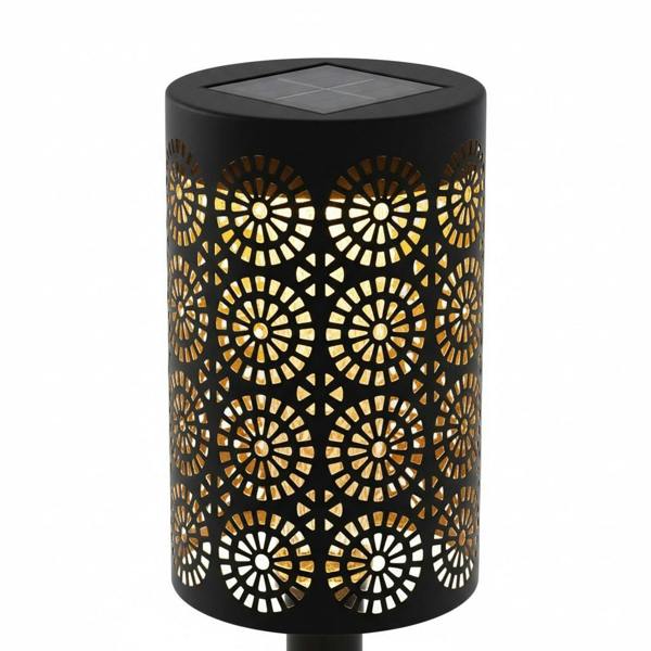 Milagro Solar Lamp Decor 3000K Ip44 4Pcs Black