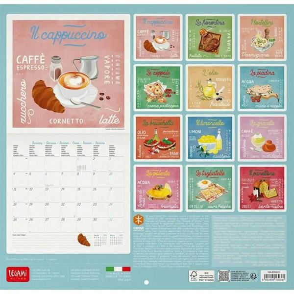 La Dolce Vita, Italian Food Calendar 2027, Wall Calendars, Month To View, Lifestyle, Gift