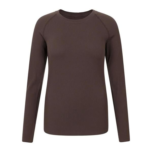 Mountain Warehouse Womens/Ladies Carmel Ribbed Seamless Thermal Top - Brown - 