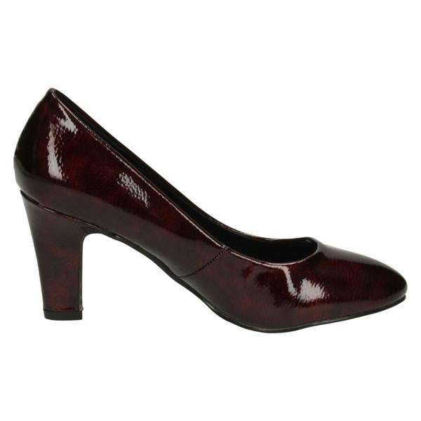 Anne Michelle Ladies Anne Michelle Patent Court Shoes