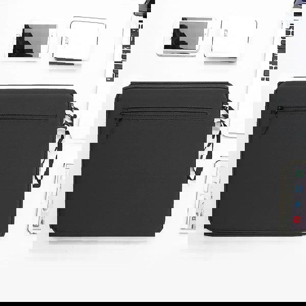 Anypack Laptop Handbag Black Protective Case Cover Durable And Waterproof For Daily Commute