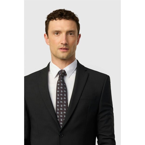 Ted Baker Brown Pine Paisley Boucle Tie