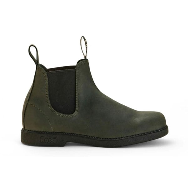 Rossi Booma 607 - Olive Green Leather Chelsea Boots