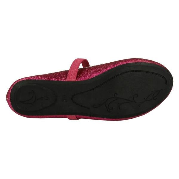Spot On Girls Spot On Glitter Elasticated Strap Flats