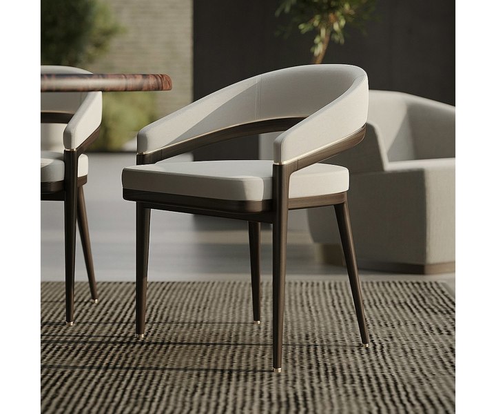 Ergonomic Erick Dining Chair with plush seating and elegant design.