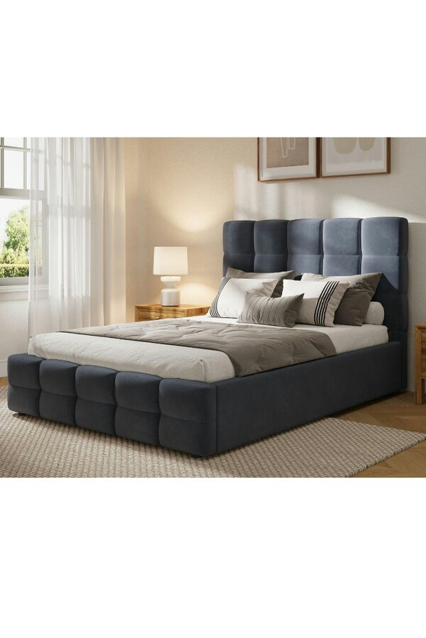 Groundlevel Maison Velvet Upholstered Bed Frame