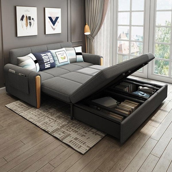 Mavis Two Seater Sofa Bed, Dark Green 205cm For Display-Weilai Concept-Weilai Concept