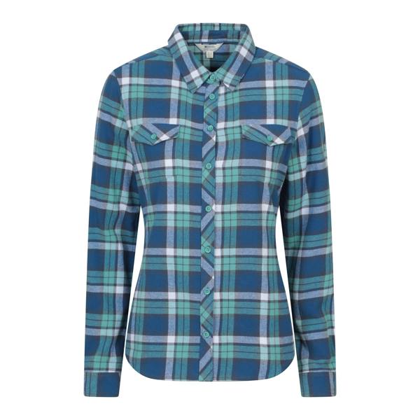 Mountain Warehouse Womens/Ladies Willow Flannel Shirt - Blue - 