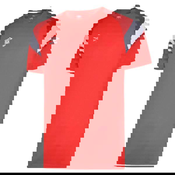 Umbro Mens Training Jersey - Vermillion/Chili Pepper Red/Brilliant White