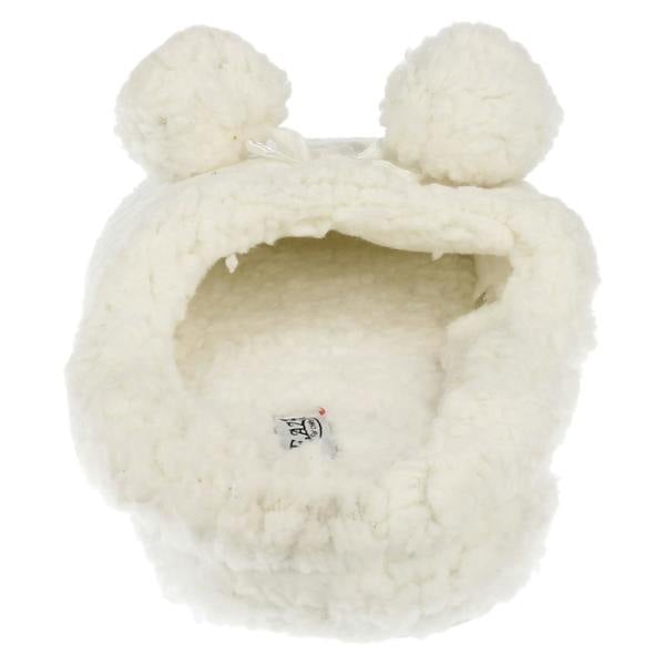 Eaze Ladies Eaze Fluffy Pom Pom Front Slippers