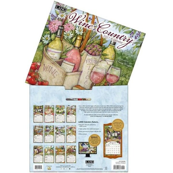 Susan Winget, Wine Country Deluxe Calendar 2027, Deluxe Calendars, Month To View, Lifestyle, Gift