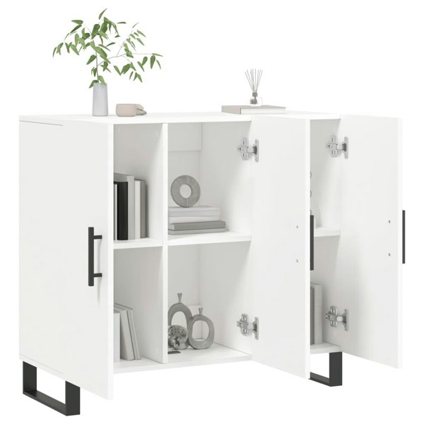 Berkfield Sideboard White 90x34x80 cm Engineered Wood