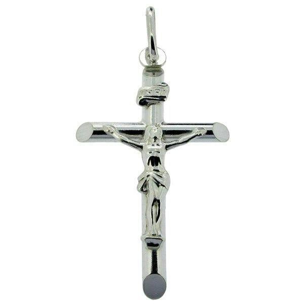 Christopher James of London Sterling Silver Large Crucifix Pendant With Optional Chain