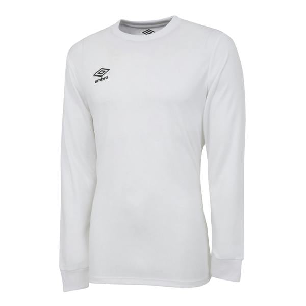 Umbro Mens Club Long-Sleeved Jersey - White - 