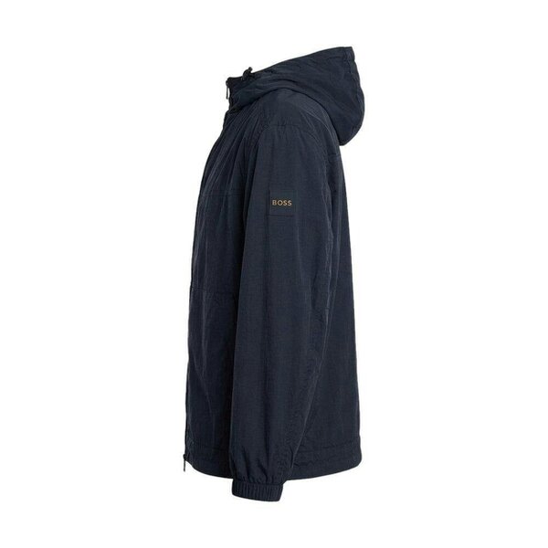 BOSS Orip Lightweight Hooded Jacket Dark Blue
