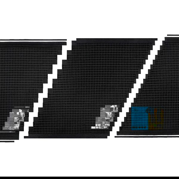 JVL Orion Scraper Rubber Pin Doormat, 45x75cm