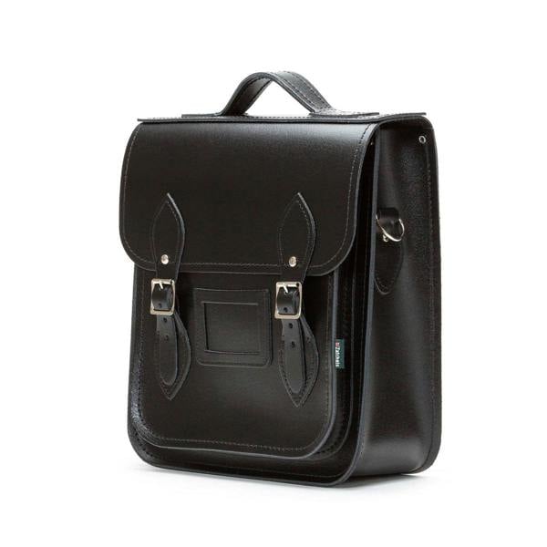 Zatchels Leather City Backpack Plus - Black - In Stock & Ready to Ship