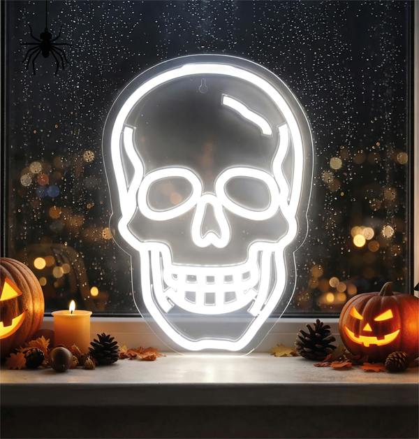 Fxlab Skull Silhouette Neon Light Indoor USB Decoration