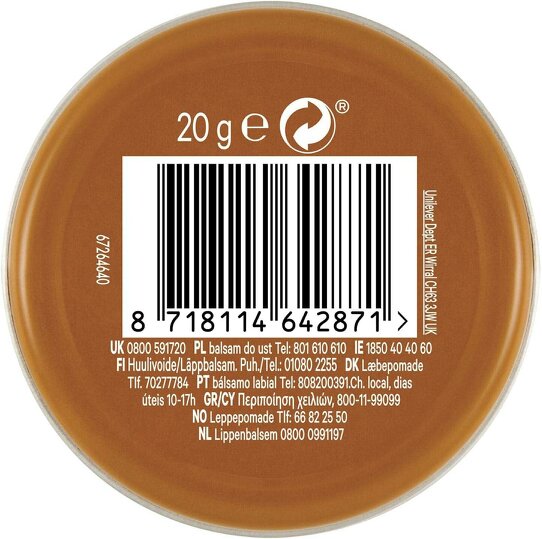 Vaseline Lip Therapy Cocoa Butter Moisturising Lip Balm 12 x 20g