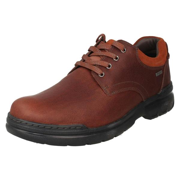 Clarks Mens Clarks Gore-Tex Weatherproof Lace Up Shoes Rockie WalkGtx