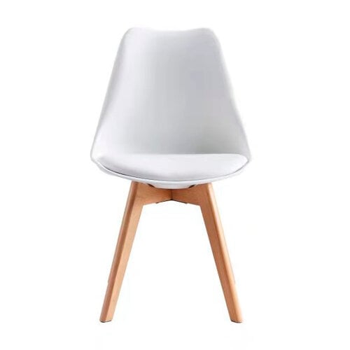 Set of 4 Dining Chairs with Solid Wooden Legs and Seat Cushion Pads Eva