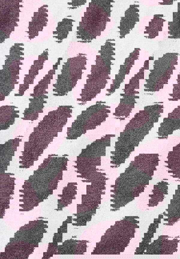 Moodi Shaggy Purple rug, underfloor heating, abstract design | THE RUGS