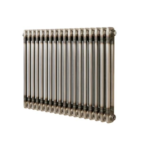 Monstershop Traditional 2 Column Radiator - 600 x 830mm - Raw Metal