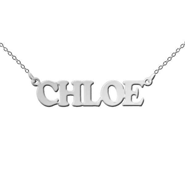 Christopher James of London Sterling Silver Cooper Style Personalised Name Necklace