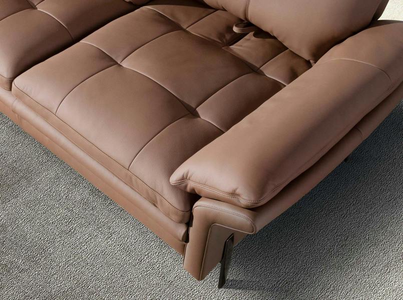 Angel Cerdá Brown leather sofa 6241/6242