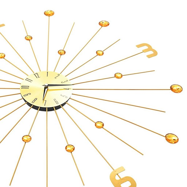 Berkfield Wall Clock Metal 70 cm Golden