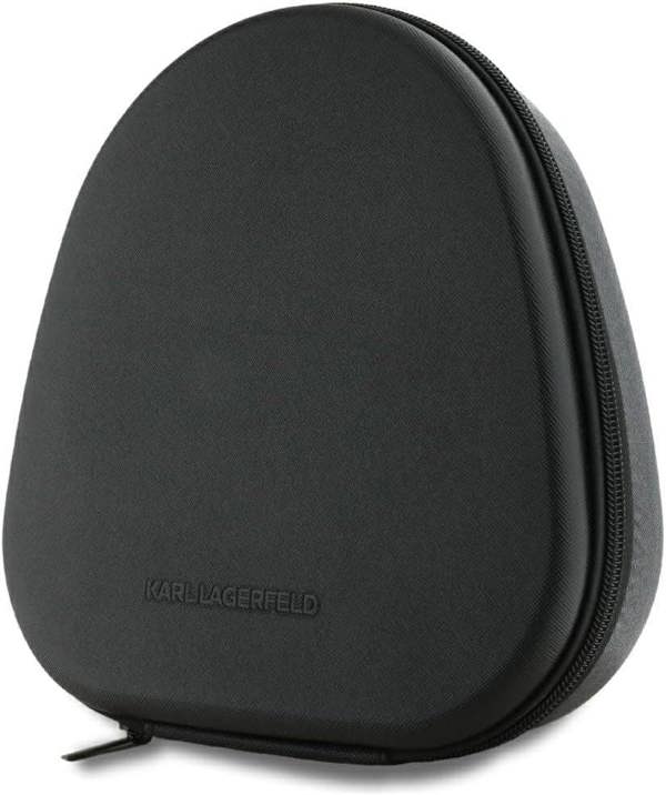 Karl Lagerfeld Saffiano Metal Logo ANC/ENC Wireless Headphones Black - KLBHP73PSACKMK